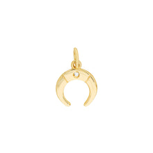 Load image into Gallery viewer, Over the Moon 14kt Gold Pendant Charm
