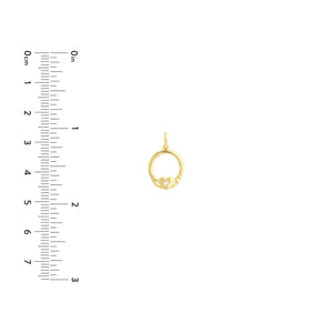 The Irish Tradition Claddagh With 14kt Gold DIamond Pendant Charm