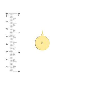 The Claudia Diamond 14kt Gold Pendant Charm