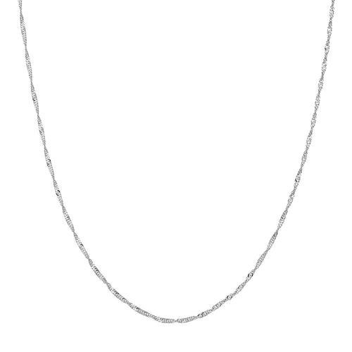 Sterling Silver 1.7mm Singapore Chain