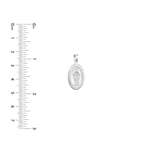 Blessed Mary Medal 14kt Gold Pendant