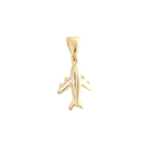 The Traveler Plane 14kt Gold Pendant Charm