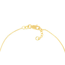 Load image into Gallery viewer, CZ-Lined Evil Eye 14kt Gold Bracelet
