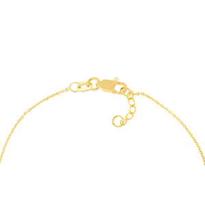 CZ-Lined Evil Eye 14kt Gold Bracelet