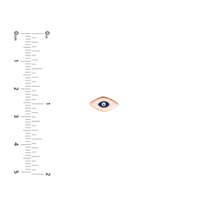 Mini Evil Eye 14kt Gold Earrings