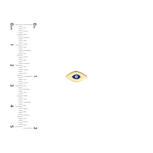 Mini Evil Eye 14kt Gold Earrings
