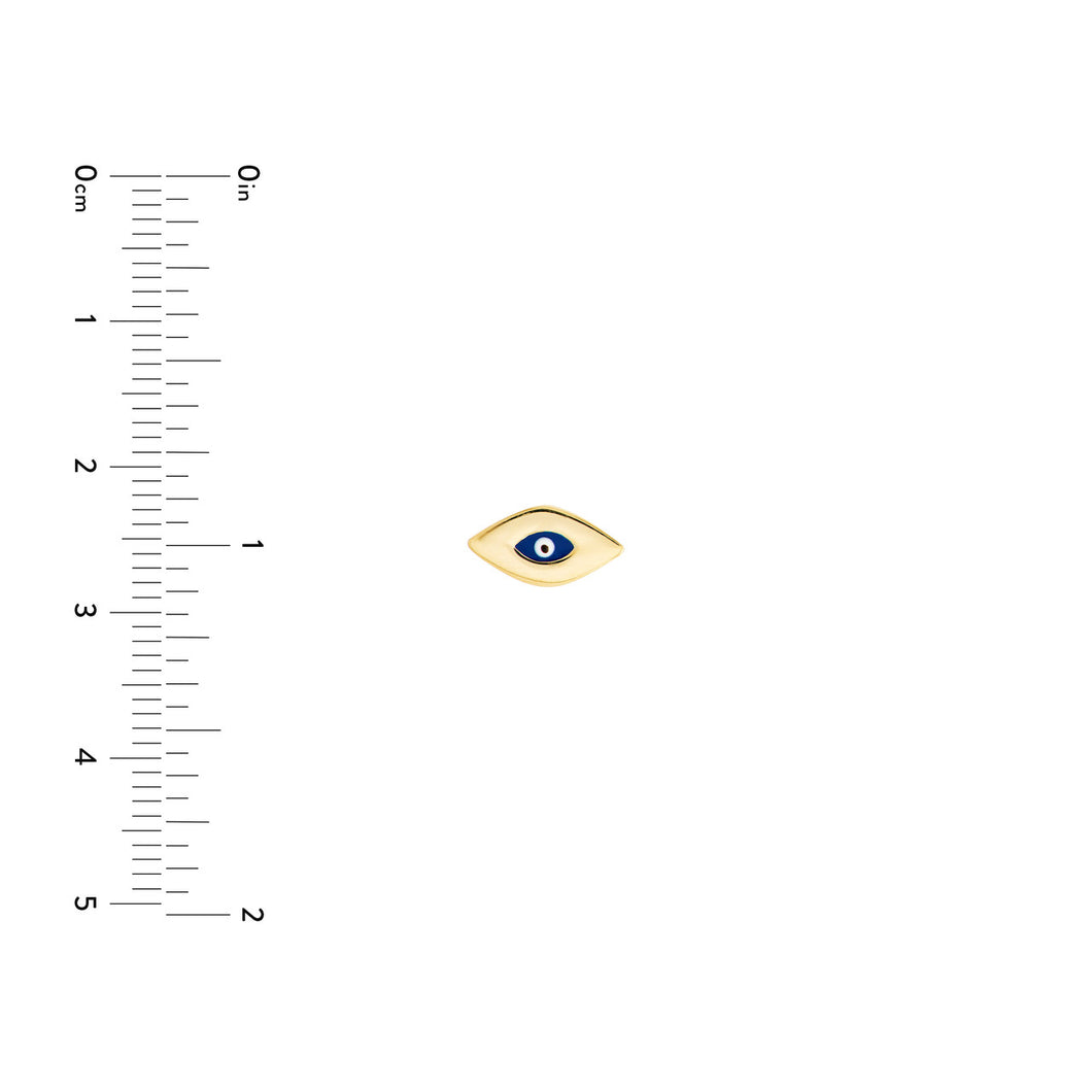 Mini Evil Eye 14kt Gold Earrings