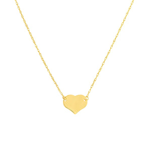 So You Mini Heart 14kt Gold Necklace