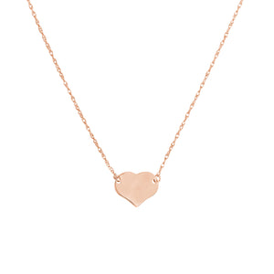 So You Mini Heart 14kt Gold Necklace