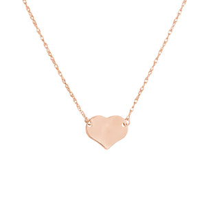 So You Mini Heart 14kt Gold Necklace