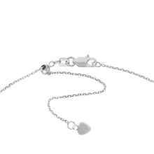 Load image into Gallery viewer, Adjustable Sterling Silver Virgin Mary and Cross Drop Choker 17&quot;