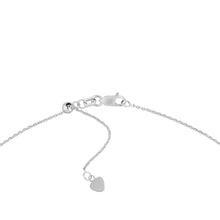 Load image into Gallery viewer, Adjustable Sterling Silver Choker with Dangling CZ Crosses 17&quot;