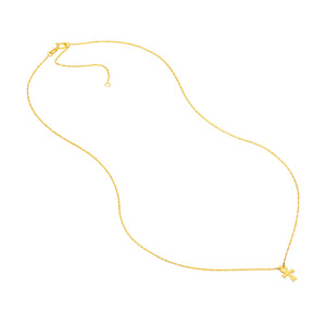 14K Mini Christian Ankh 14kt Gold Necklace