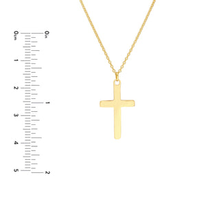 Traditional Religious 14kt Gold Cross Necklace
