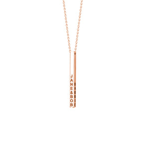 Adjustable Sterling Silver Engravable Cube Necklace 18"