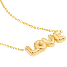 Load image into Gallery viewer, Full Of &quot;Love&quot; Puffed 14kt Gold Necklace