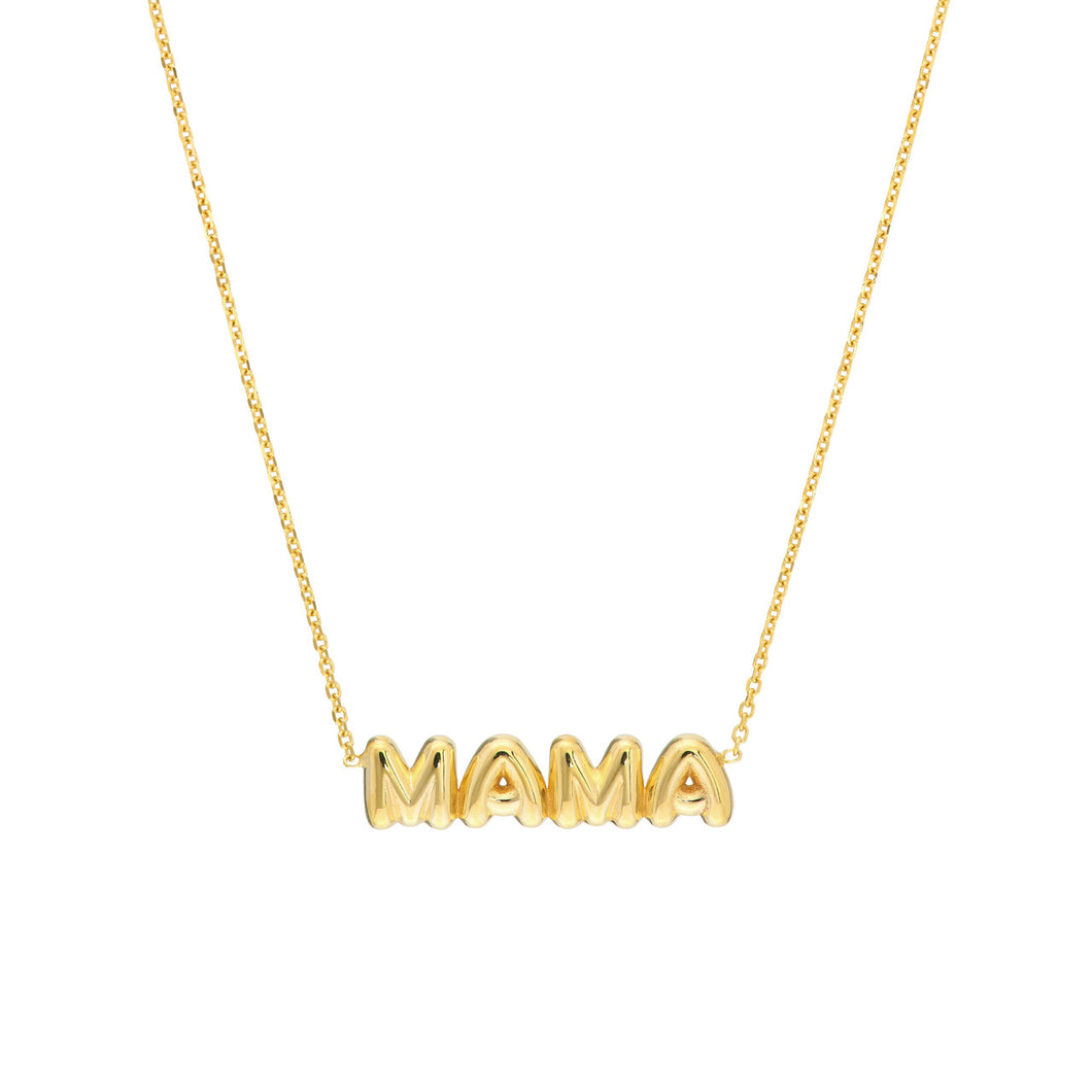 Puff Mama 14kt Gold Necklace