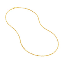 Load image into Gallery viewer, Rope Classic Light Chain with Lobster Lock 2.30mm 14kt Gold