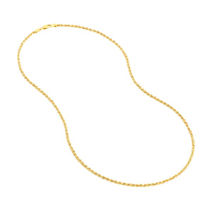 Rope Classic Light Chain with Lobster Lock 2.30mm 14kt Gold