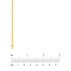 Rope Classic Light Chain with Lobster Lock 2.30mm 14kt Gold