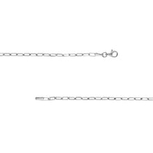 Load image into Gallery viewer, Sterling Silver Paper Clip Chain Anklet 2.5mm/ 10&quot;